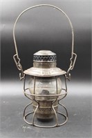 ANTIQUE CNR HIRAMI PIPER RAILWAY GLASS OIL LANTERN