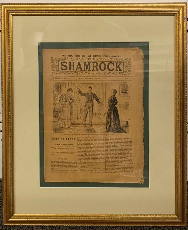 The Shamrock Newspaper Page, 1895