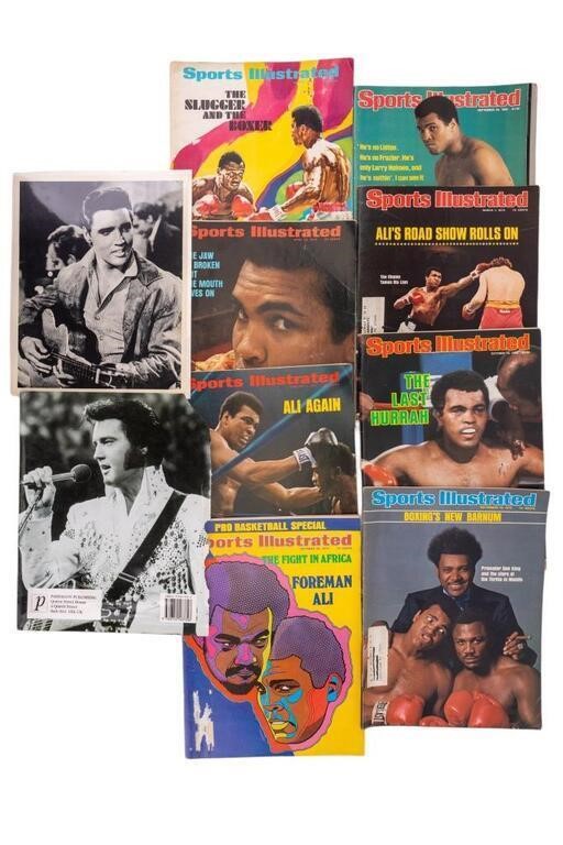 Muhammad Ali Sports Illustrated & Elvis Items