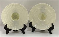 2 Belleek Saucers