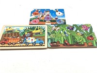 3 Wooden Children’s Puzzles