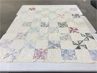 70 x 80 Vintage Cutter Quilt; Hand Quilted