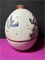 Tonala Santana Signed Pottery Vase from Mexico