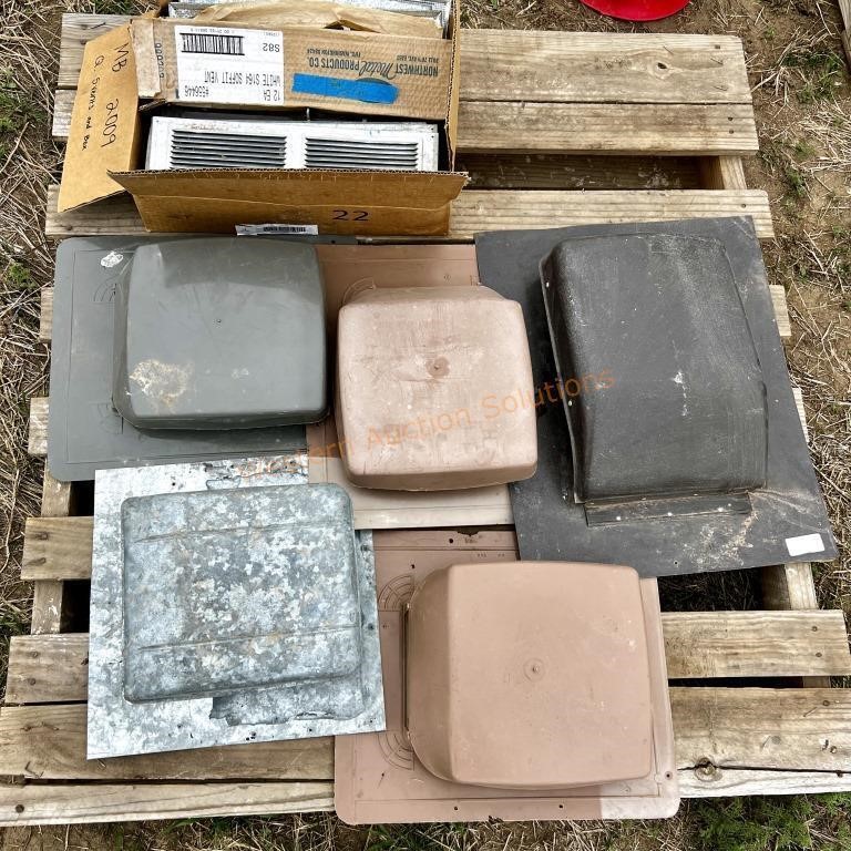 Pallet Lot of New & Used Vents