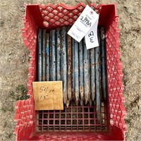 Large Lot  of 54 Steel Concrete Form Stakes