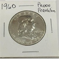 1960 Franklin Silver Half Dollar, Gem Proof