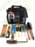 New McGuire Nicholas 12" Tool Bag with New Tools