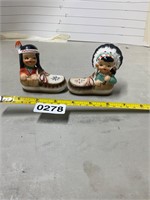 2- Indian salt and pepper shakers