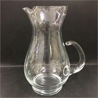 Incised Glass Pitcher