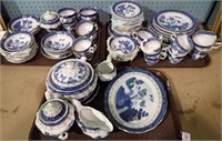 3 TRAYS BOOTH'S REAL OLD WILLOW CHINA