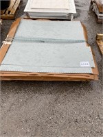 Pallet of Gray Metal Sheet