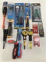 Assortment of New Tools Drivers, Drill Bits & More