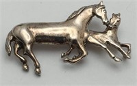 Sterling Silver Horse Pin