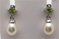 Sterling Silver Pearl Earrings