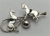 Sterling Silver Circus Horse Pin