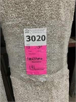 12'x15.11' Plush Carpet x191 sq ft -Sandstone