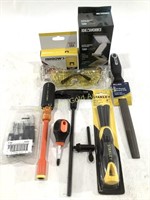 Assortment of New Tools Nut Driver, Glasses & More