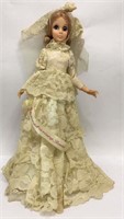 Musical Bride Doll On Wind Up Turntable