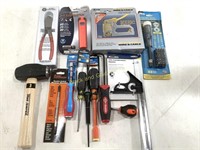 Assortment of New Tools Drivers, Hammers, & More