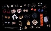 Costume Earrings, Brooches, More