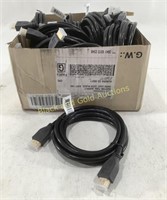 (20) New 6' Gold Plated HDMI to HDMI Cords