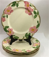 4 Franciscan Desert Rose Dinner Plates