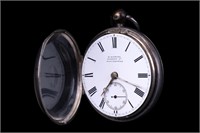 S. Samuel Market St Silver Pocket Watch