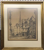 Roth Street Scene Engraving