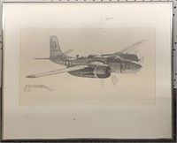 Joe Milich Print, Doublas A 26 B Invader