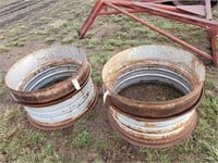 2- 38" Tractor Dual Rims