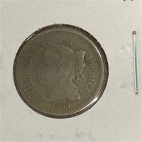 1869 3 Cents Nickel