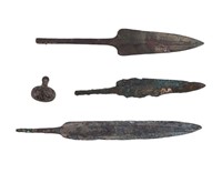 Bronze Age Spear Points & Pendant
