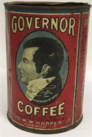 Governor Coffee Advertising Can