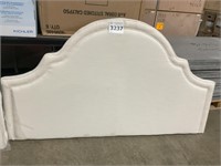 63" White Fabric Headboard