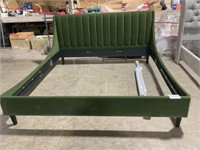 Green Tufted Velvet Bed Frame