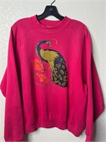 Vintage Peacock Crewneck Sweatshirt