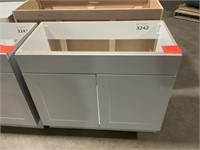 36" Grey Sink/Vanity Base Cabinet-NO TOP