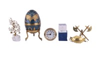 Tiffany & Co Clock & Brass Decoratives