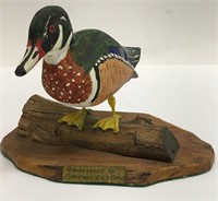 Hand Carved By F. Arends Cols Ohio Duck Carving