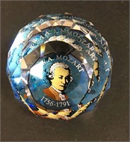 W. A. Mozart Crystal Paper Weight