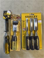 Box of Assorted Wood Chisels for One Money