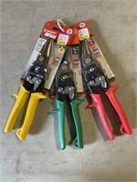 Mix 18GA Crescent Aviation Snips x 3 Pcs