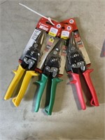 Mix 18GA Crescent Aviation Snips x 3 Pcs