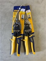 Irwin Aviation Snips w/ Serrated Blades x 2Pcs