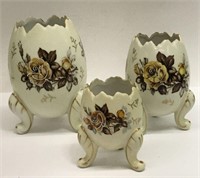 Group Of 3 Napco Ware Vases