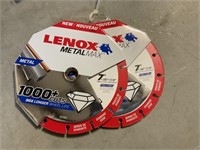 Lenox 7" Metal Cutting Saw Blade x 2Pcs
