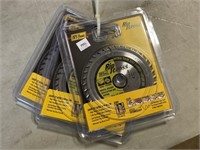 4-1/2" Carbide Tipped 36T Saw Blades x 3Pcs