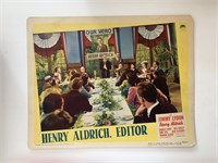 Henry Aldrich, Editor original 1942 vintage lobby