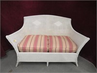 ANTIQUE WICKER LOVE SEAT