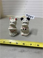 Vintage Mickey and Minnie Salt and Pepper Shakers